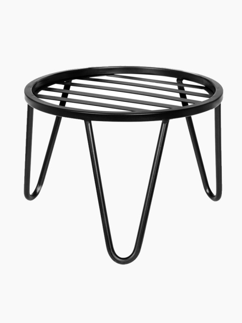 Czarny kwietnik metalowy