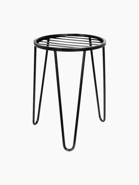 Schwarzer stählerner Pflanzenständer