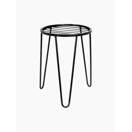 Schwarzer stählerner Pflanzenständer