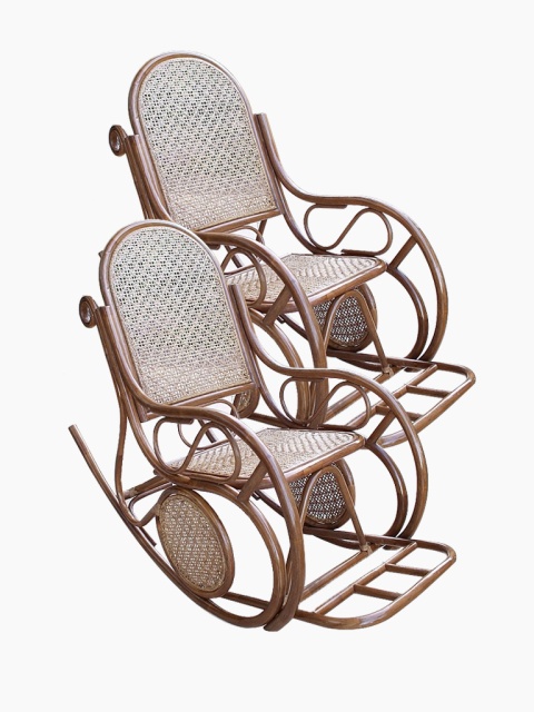 Fotele bujane z rattanu naturalnego