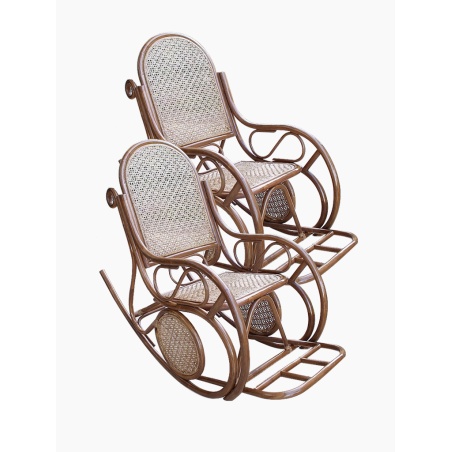 Fotele bujane z rattanu naturalnego