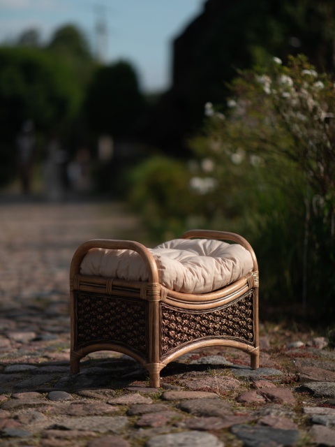 Rattan-Fußhocker Prestono