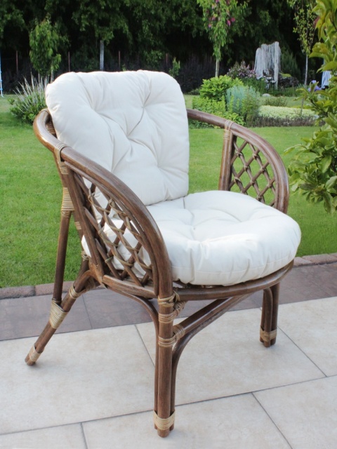 Fotel ogrodowy naturalny