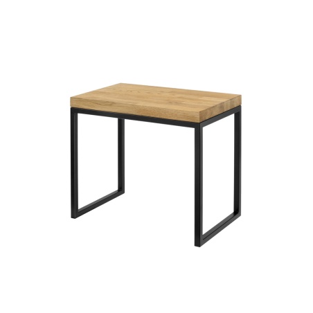 Beistelltisch mit Massivholzplatte, Loft-Stil Tisch