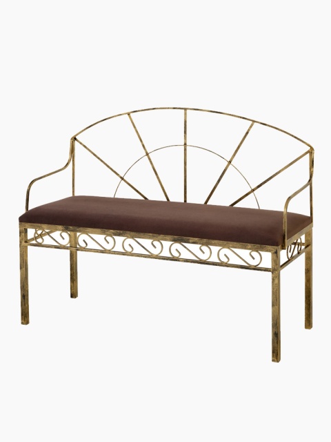 Štýlová kovová lavica