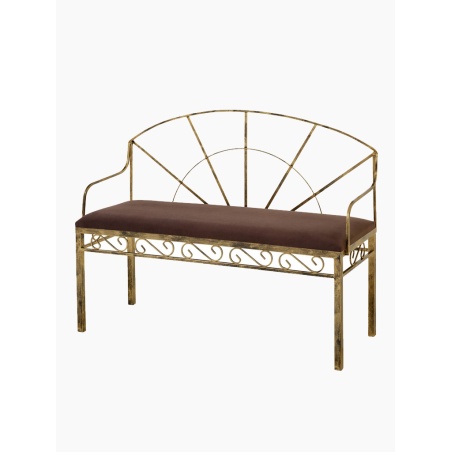 Štýlová kovová lavica