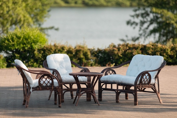 Gartenmöbel-Set aus Rattan