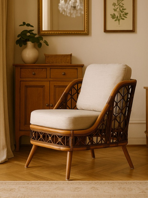 Stylowy fotel rattanowy