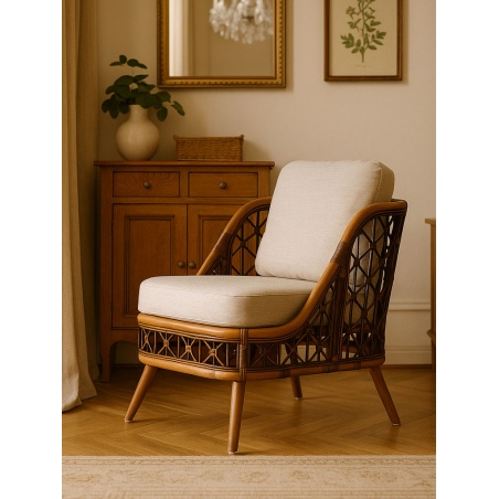 Stilvoller Rattanstuhl