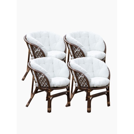 Rattansessel-Set für Garten und Zuhause