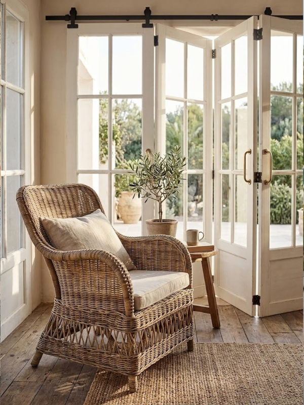 Fotel rattanowy Hampton cottage