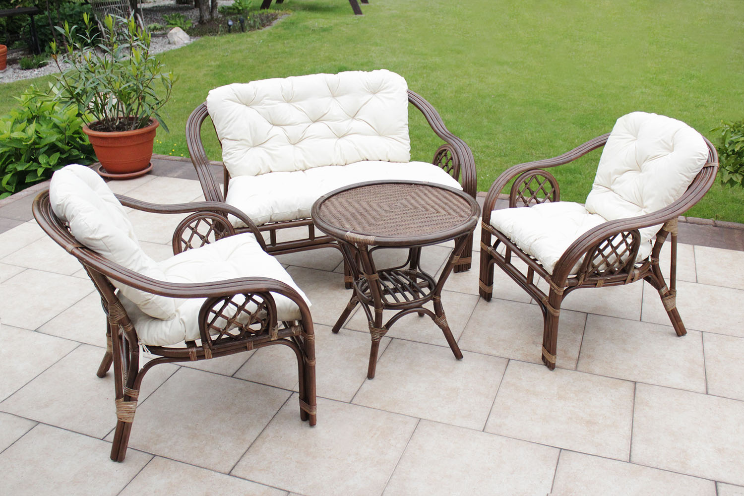 Záhradný nábytok z ratanu, ratanová súprava