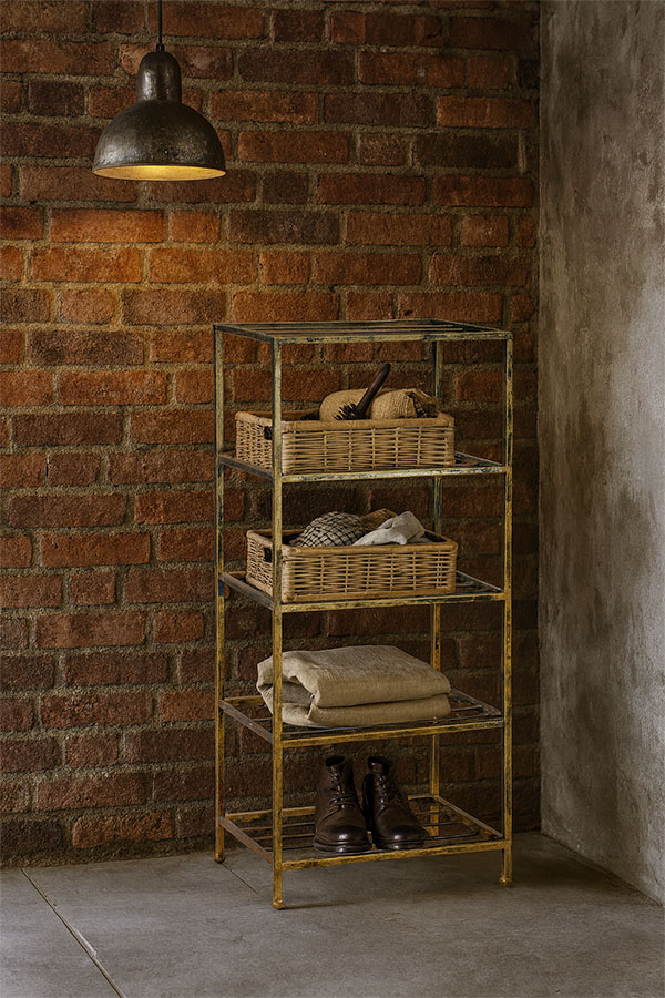 metalowa szafka półka na ręczniki dekoracje