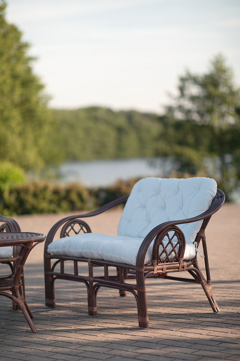 sofa ogrodowa z rattanu