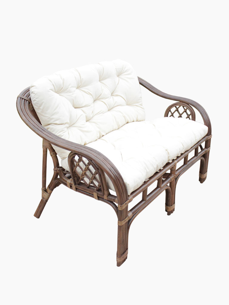 Gartensofa aus Rattan