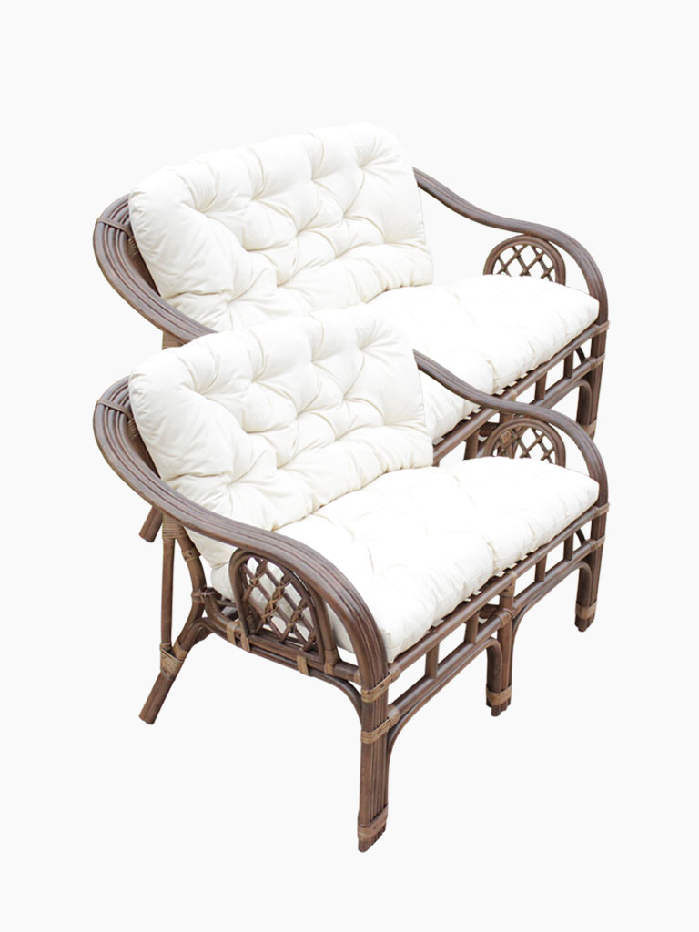 Gartensofas aus natürlichem Rattan