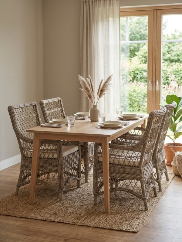 meble naturalne salon rattan
