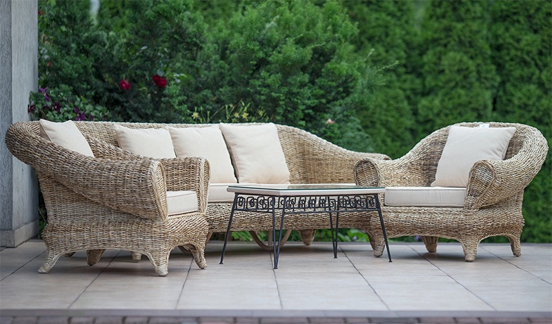 Piękne i wyjątkowe meble rattanowe Simoo, biała abaka - komfortowe i prześliczne!