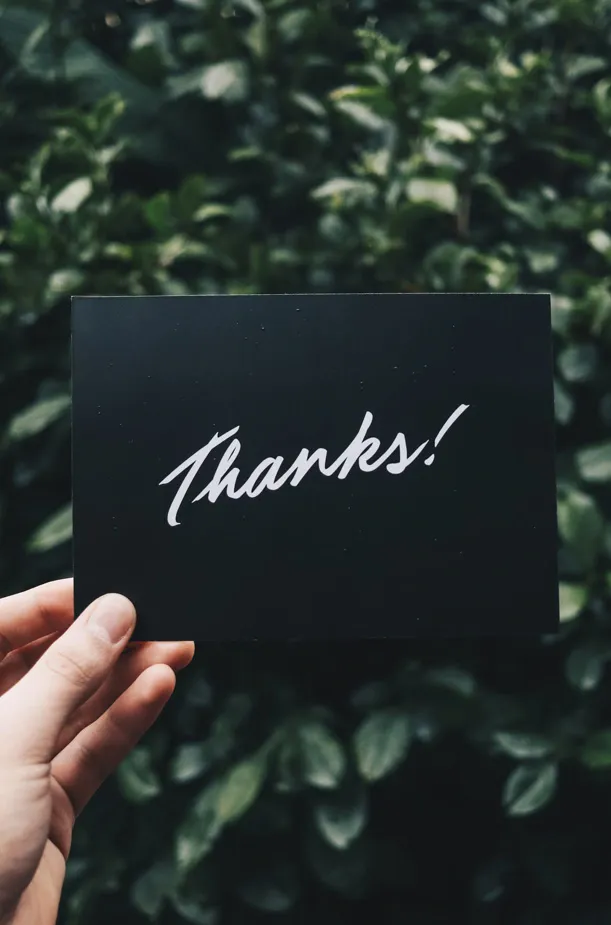 Danke, dass du bei uns bist