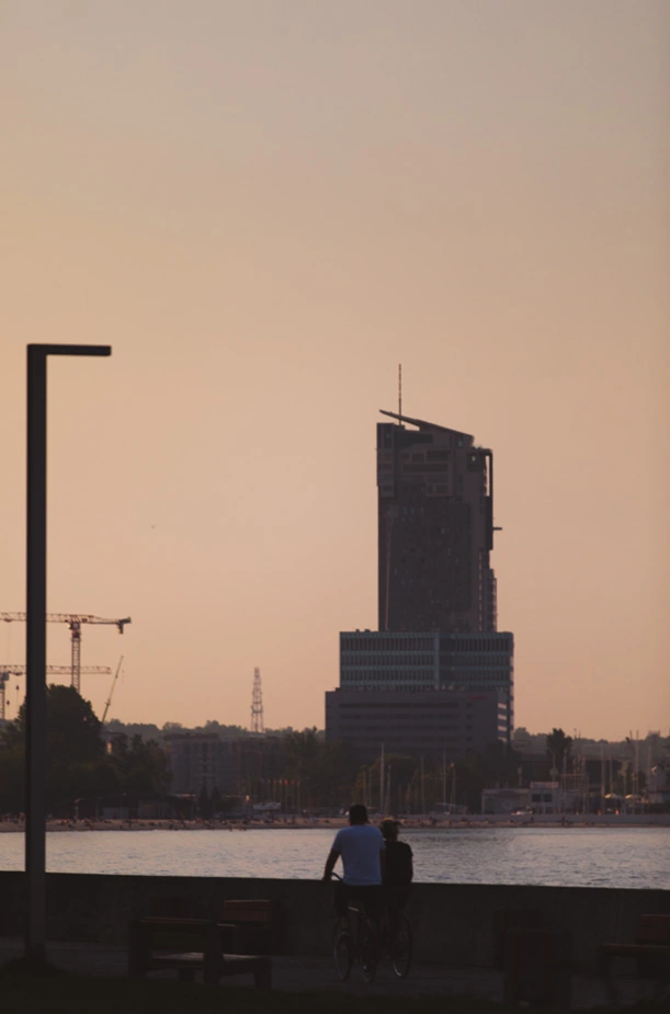 Gdynia rower bulwar wypoczynek