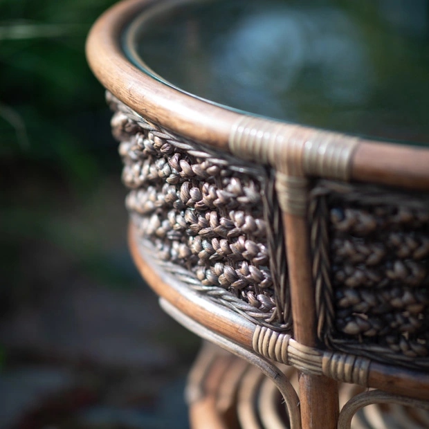 hiacynt wodny rattan stolik