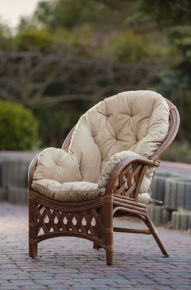 Sessel aus natürlichem Rattan Garten Haus