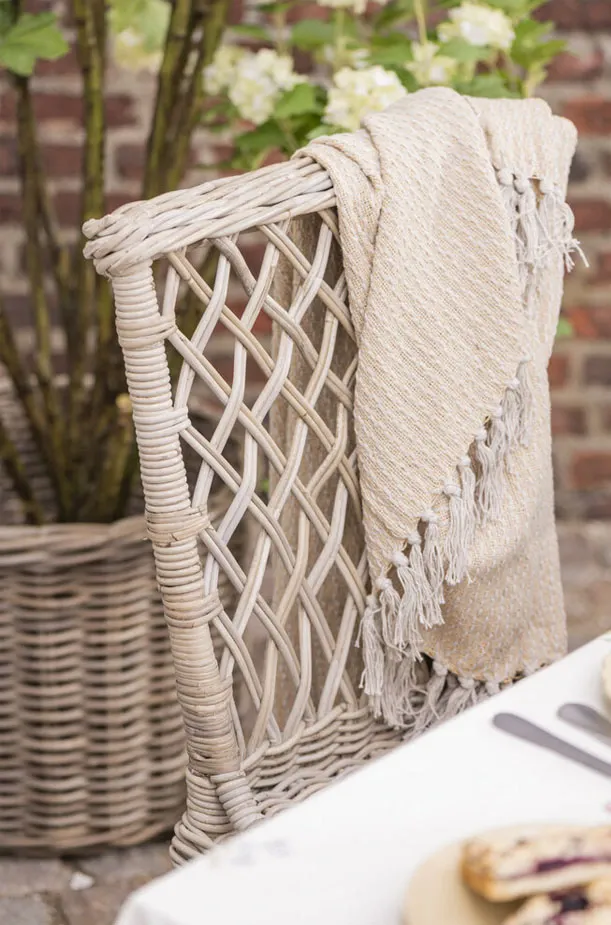 Handgefertigtes Rattan, skandinavische Rückenlehne