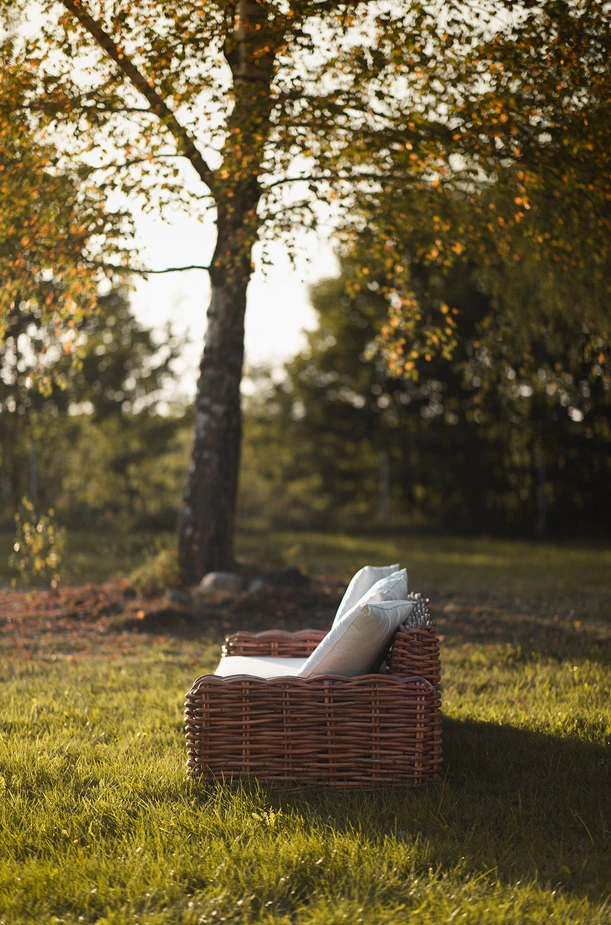 naturalna sofa, meble naturalne w naturze