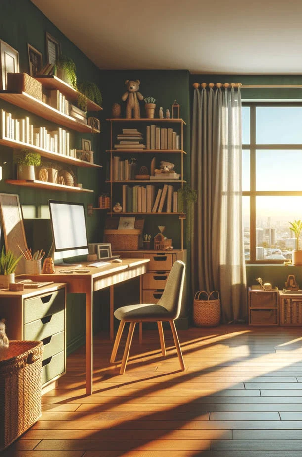 inšpirácia zelenej izby